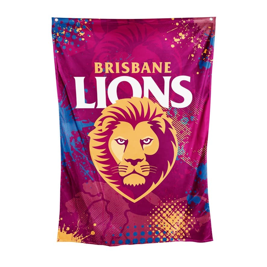 Brisbane Lions 2024 AFL Wall Flag 100cm x 70cm