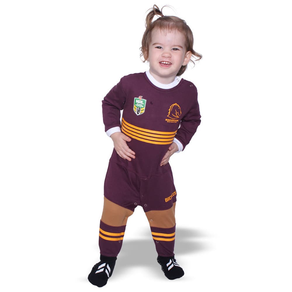 Brisbane Broncos New Infant Footysuit Size 3 SALE