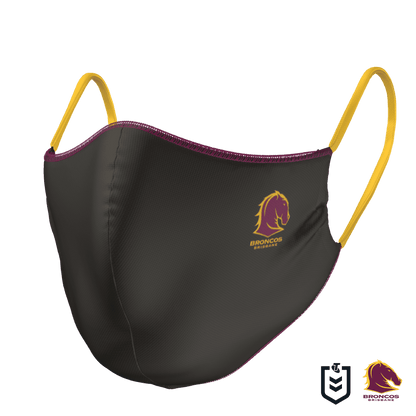 Brisbane Broncos NRL Reversible Face Mask