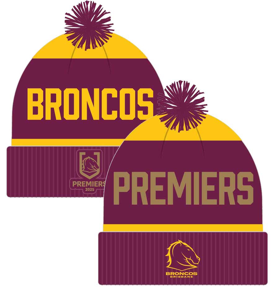Brisbane Broncos 2025 NRL Premiers Beanie *PRESALE*