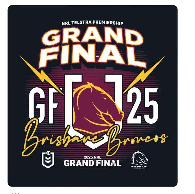 Brisbane Broncos 2025 NRL Kids Grand Final Shirt