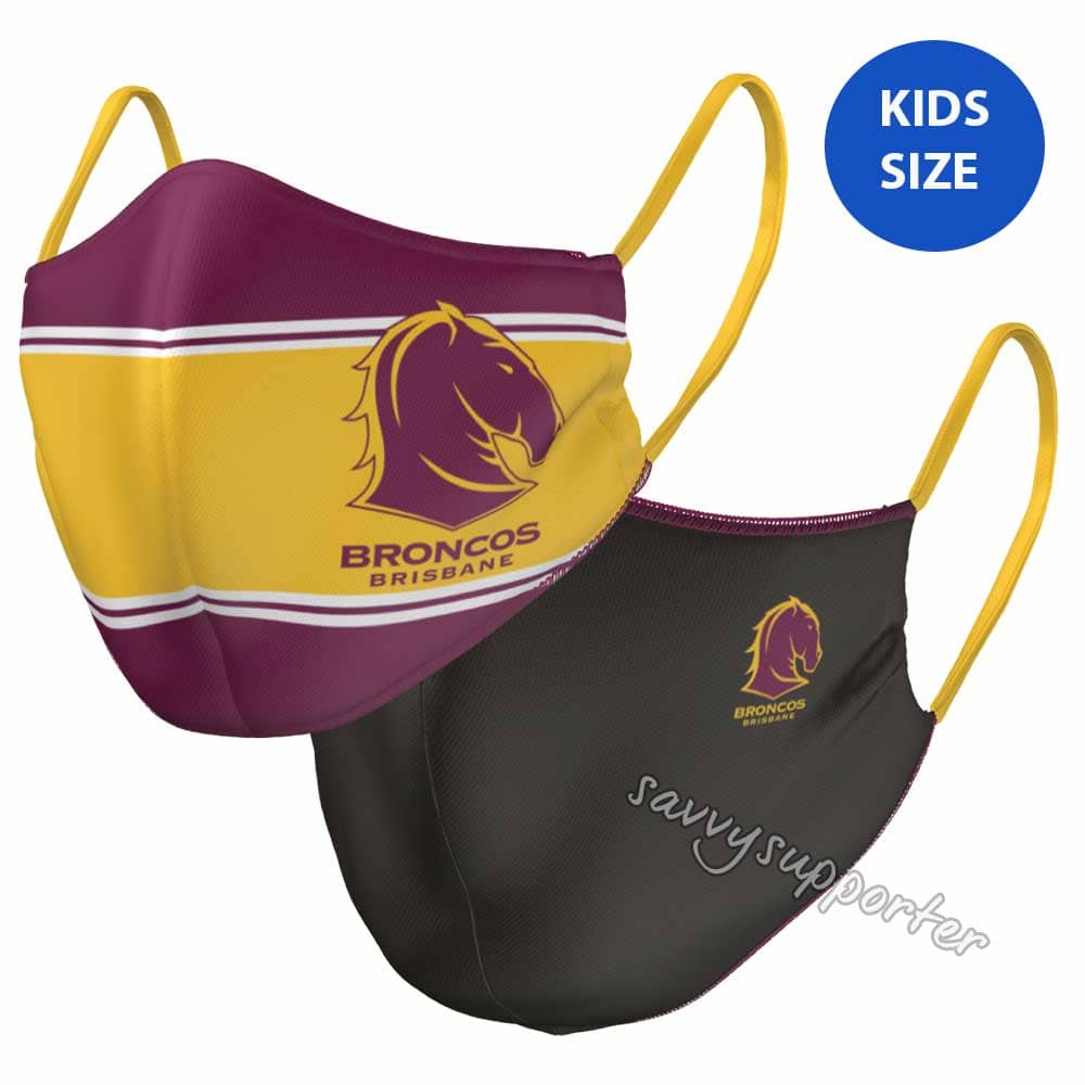Brisbane Broncos NRL Reversible Face Mask