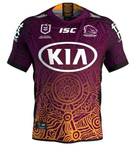Brisbane Broncos NRL Kids Indigenous Jersey