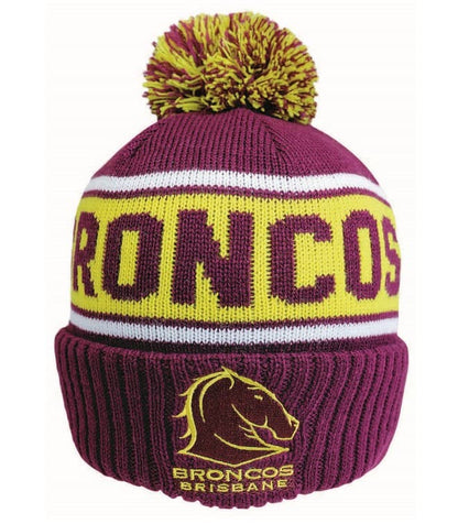 Brisbane Broncos NRL Striker Beanie