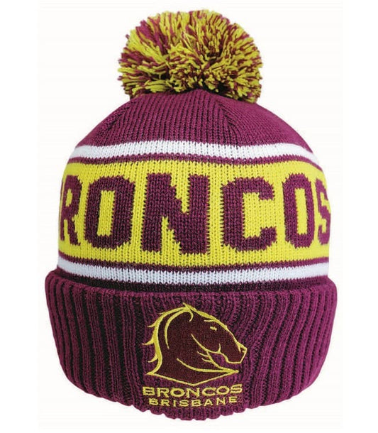Brisbane Broncos NRL Striker Beanie