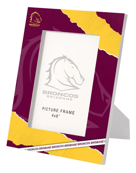 Brisbane Broncos NRL 4 x 6" Photo Frame