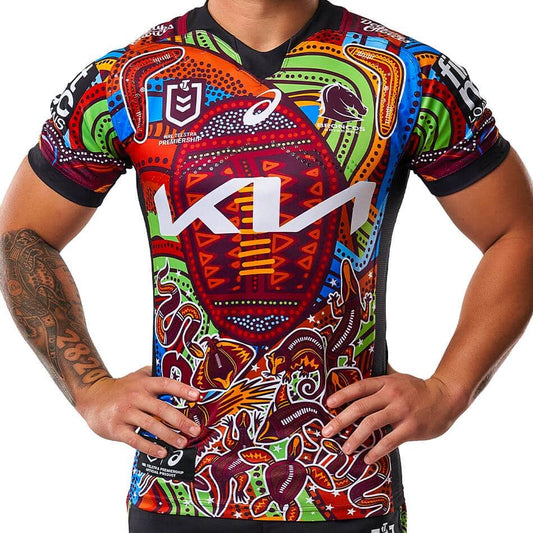 Brisbane Broncos NRL Kids Indigenous Jersey