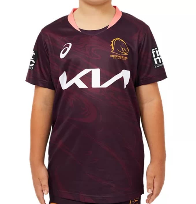 Brisbane Broncos 2023 NRL Kids Training Shirt