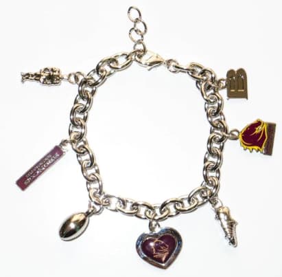 Brisbane Broncos NRL Ladies Charm Bracelet