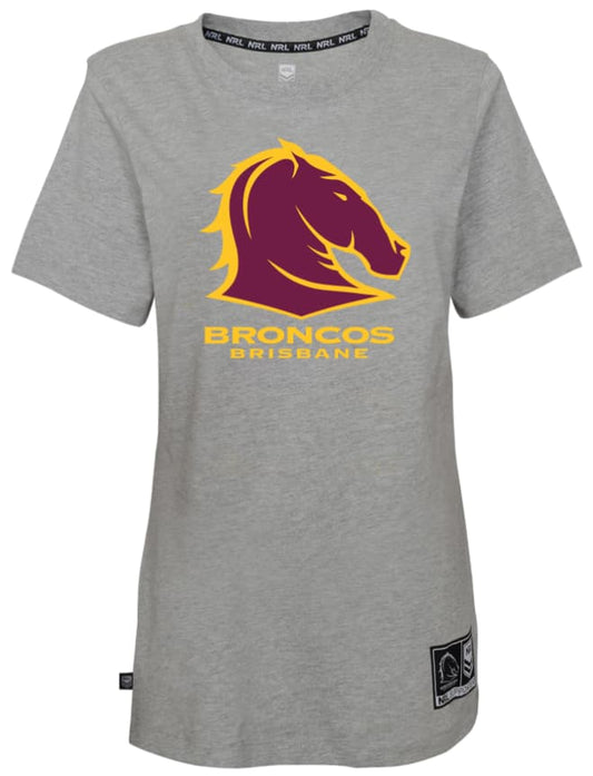 Brisbane Broncos NRL Ladies Logo Tee
