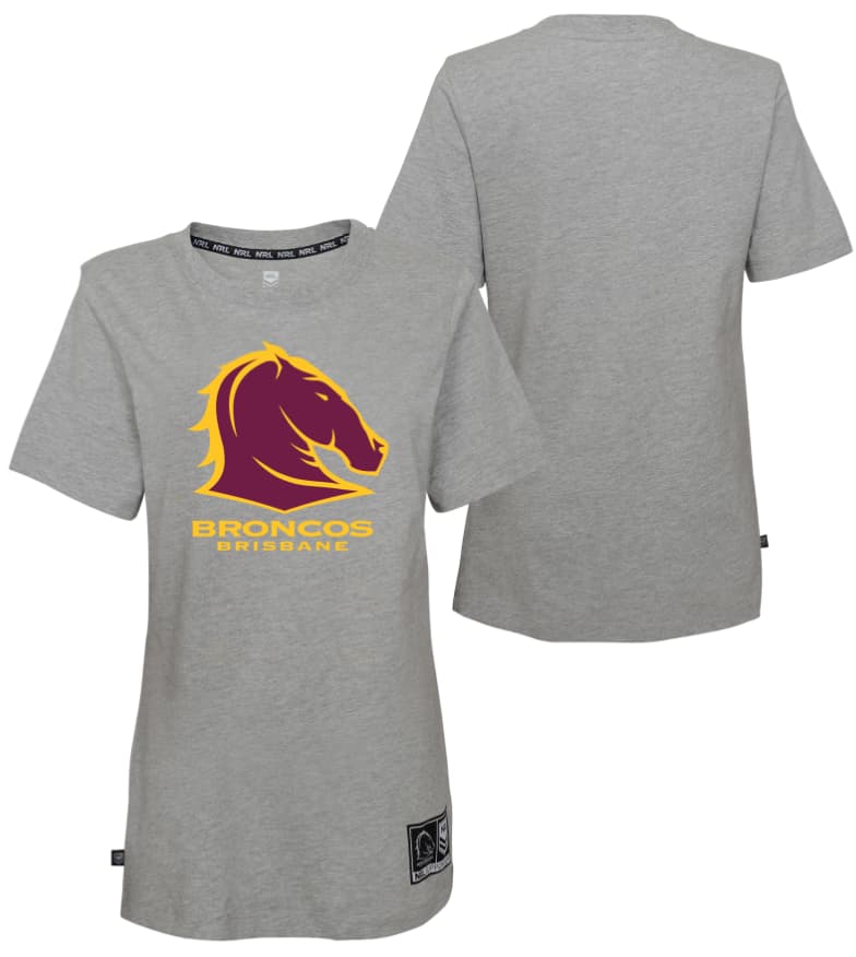 Brisbane Broncos NRL Ladies Logo Tee