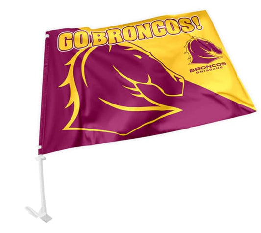 Brisbane Broncos NRL Car Flag (x1)