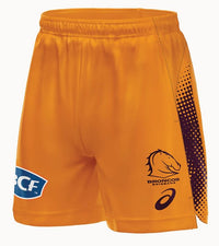 Brisbane Broncos 2026 NRL Mens Gold Training Shorts
