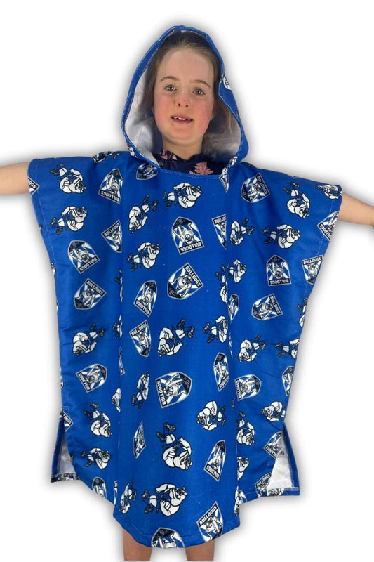 Canterbury Bulldogs NRL Kids Hooded Beach Towel