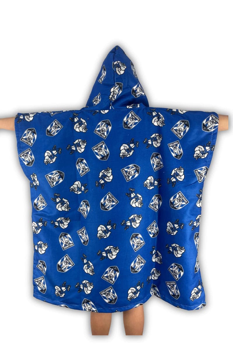 Canterbury Bulldogs NRL Kids Hooded Beach Towel