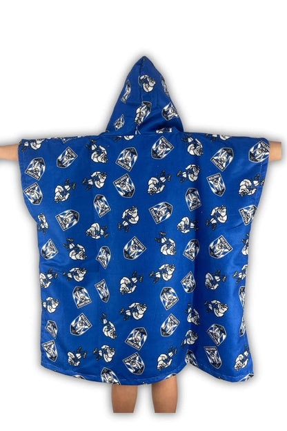 Canterbury Bulldogs NRL Kids Hooded Beach Towel