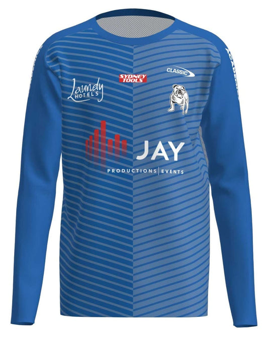 Canterbury Bulldogs NRL Mens Long Sleeve Training Shirt