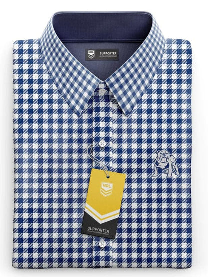 Canterbury Bulldogs NRL Mens Dawson Business Shirt