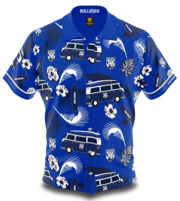 Canterbury Bulldogs NRL Mens Hawaiian Shirt