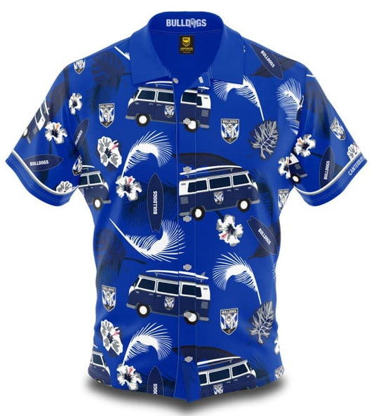 Canterbury Bulldogs NRL Mens Hawaiian Shirt