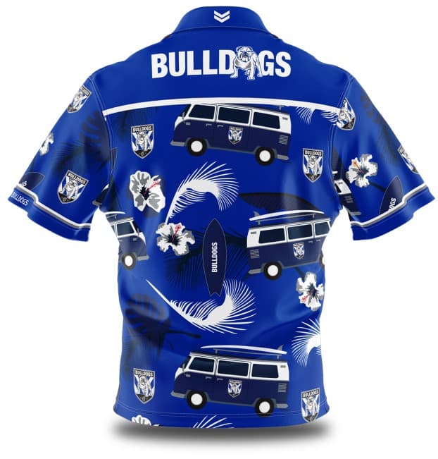 Canterbury Bulldogs NRL Mens Hawaiian Shirt