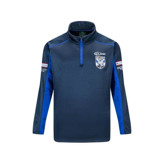 Canterbury Bulldogs NRL Mens 1/4 Zip Warm Up Shirt