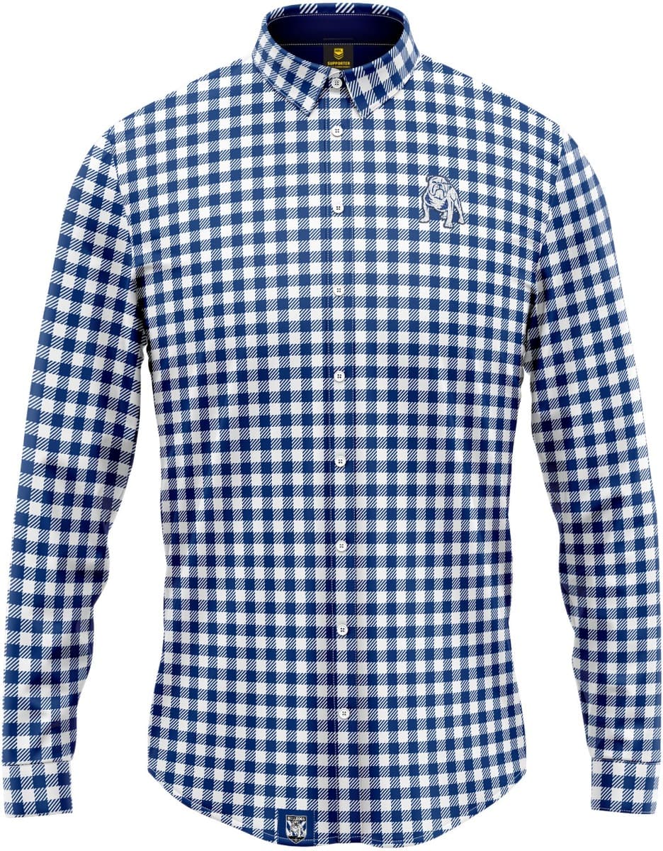 Canterbury Bulldogs NRL Mens Dawson Business Shirt