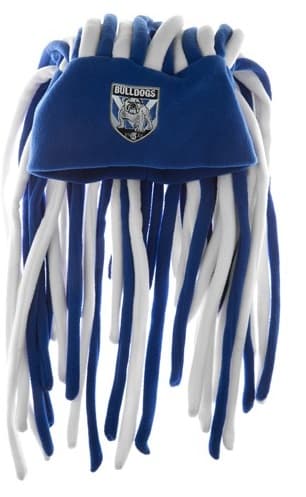 Canterbury Bulldogs NRL Dreadlock Fun Hat