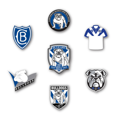 Canterbury-Bankstown Bulldogs Logo Pin Set