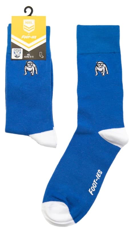 Canterbury Bulldogs NRL Adults Small Embroidery Socks