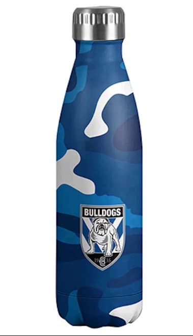 Canterbury Bulldogs NRL 500ml Steel Wrap Bottle