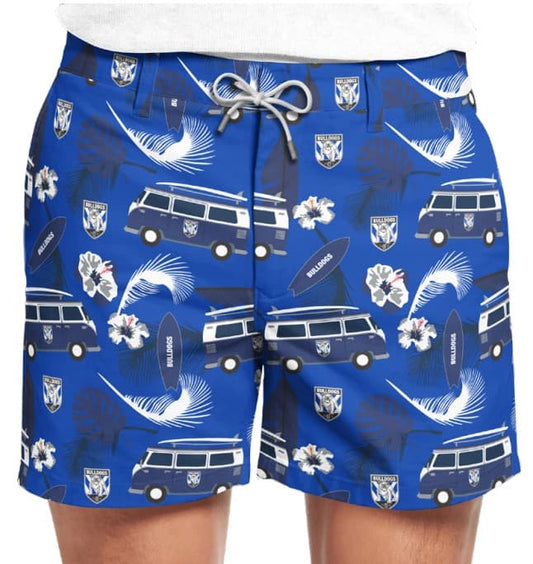 Canterbury Bulldogs NRL Mens Hawaiian Shorts