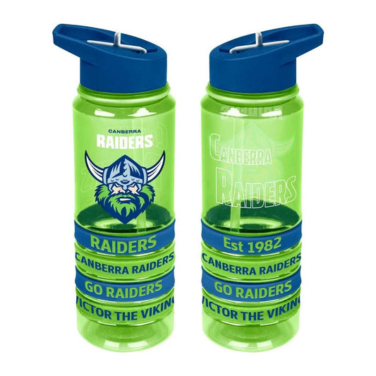 Canberra Raiders NRL 650ml Tritan Bottle with Bands