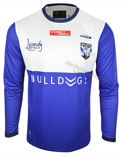 Canterbury Bulldogs NRL Mens Long Sleeve Training Shirt