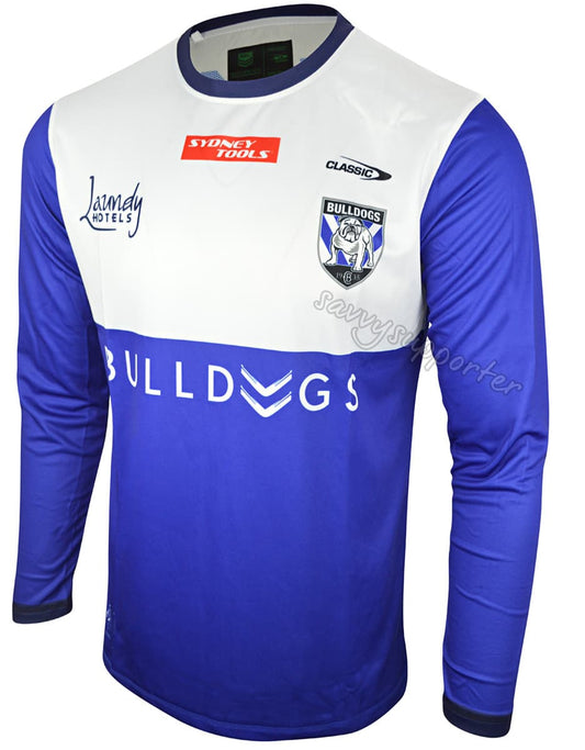 Canterbury Bulldogs NRL Mens Long Sleeve Training Shirt