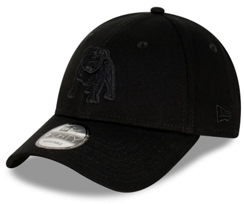 Canterbury Bulldogs NRL New Era 9FORTY Black on Black Snapback Cap
