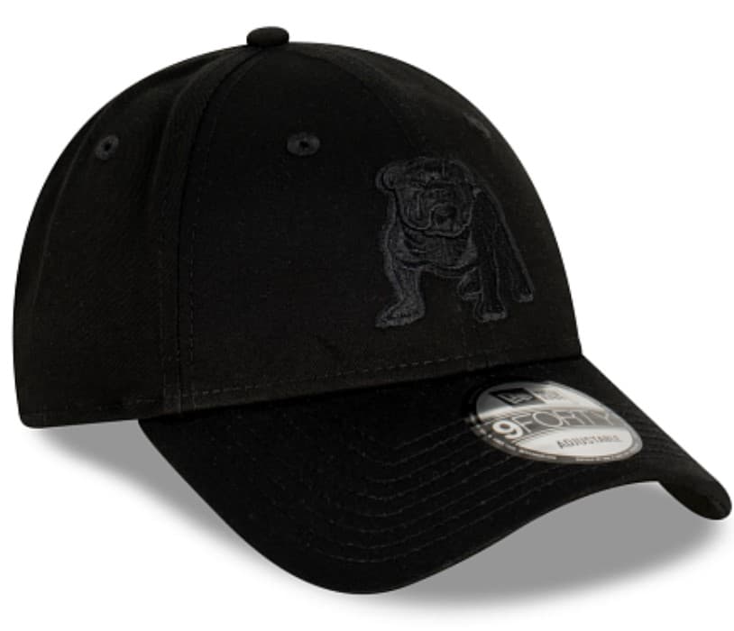 Canterbury Bulldogs NRL New Era 9FORTY Black on Black Snapback Cap