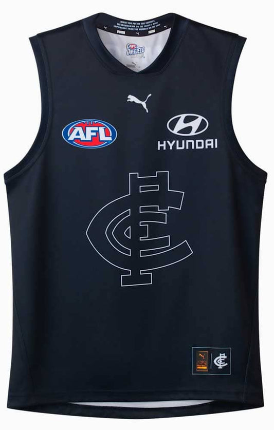 Carlton Blues 2025 AFL Mens Throwback Guernsey