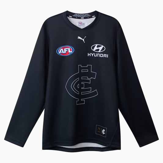 Carlton Blues 2025 AFL Mens Long Sleeve Throwback Guernsey