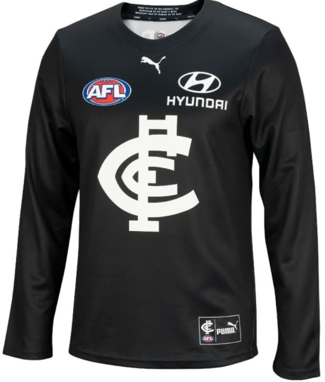 Carlton Blues AFL Mens Long Sleeve Home Guernsey