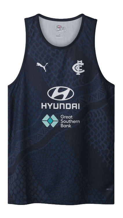 Carlton Blues 2024 AFL Mens Navy Training Singlet