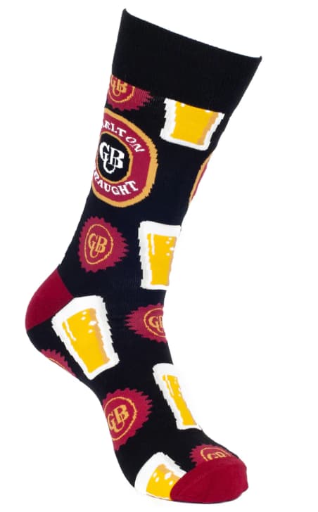 Carlton Draught Beer Top Glass Socks 50% OFF