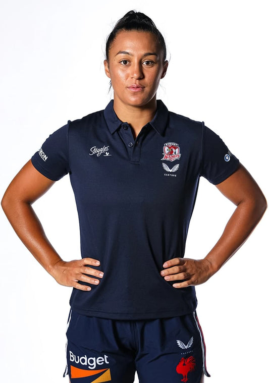 Sydney Roosters NRL Ladies Media Polo Shirt