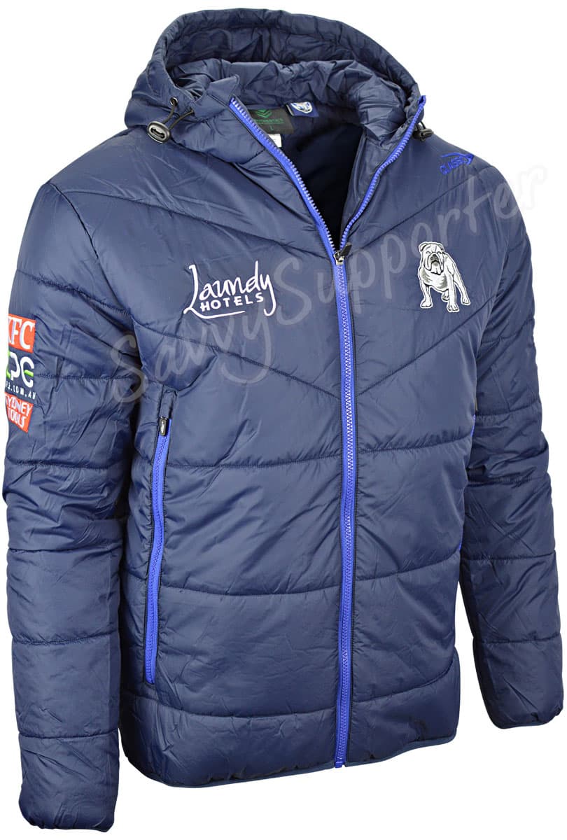 Canterbury Bulldogs NRL Mens Padded Puffer Jacket