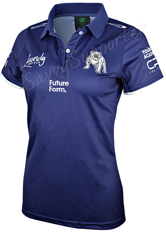 Canterbury Bulldogs 2024 NRL Ladies Media Polo Shirt