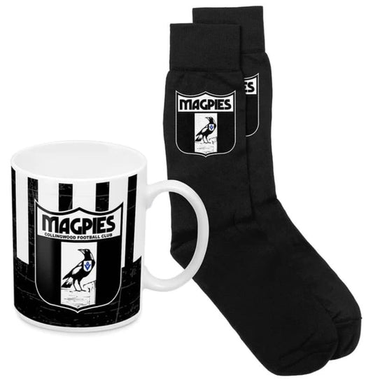Collingwood Magpies AFL Heritage Mug and Sock Pack