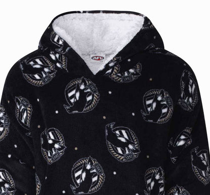 Collingwood Magpies AFL Adults L/XL Flanket Oversized Hoody