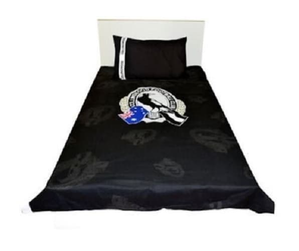 Collingwood Magpies AFL Quilt Single Quilt Cover Set