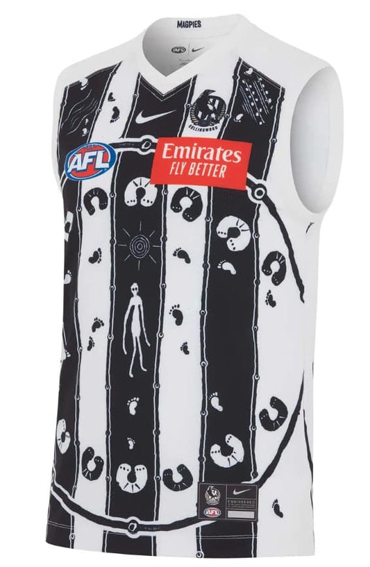 Collingwood Magpies 2024 AFL Mens Indigenous Guernsey