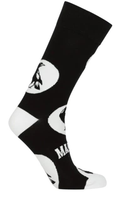 Collingwood Magpies AFL Adults Logo Dots Socks